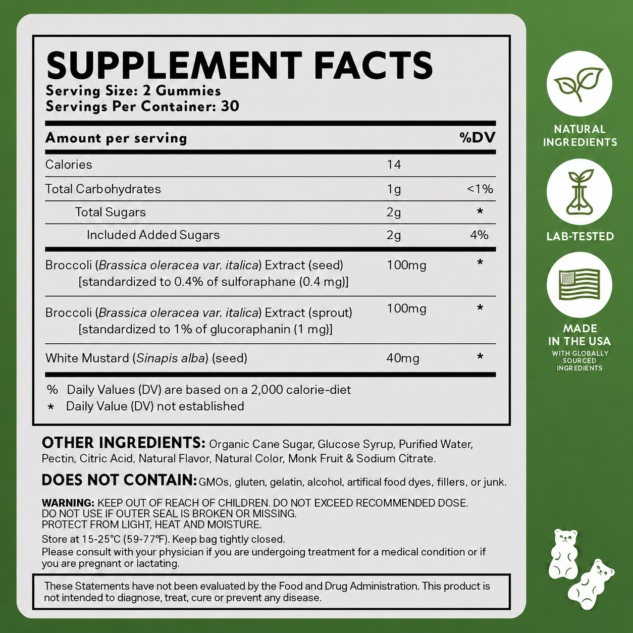 NEUROBROCC Gummies for Kids Supplement Vitamin